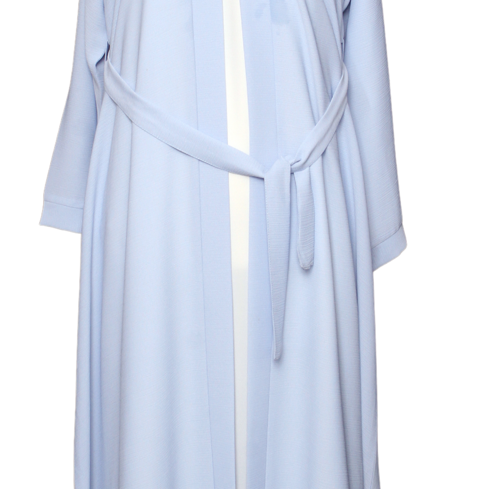 Modern Classic Belted Double Abaya Set - Image 3